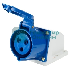 Розетка Rexant 123 стационарная 2Р+РЕ 32А 220В IP44