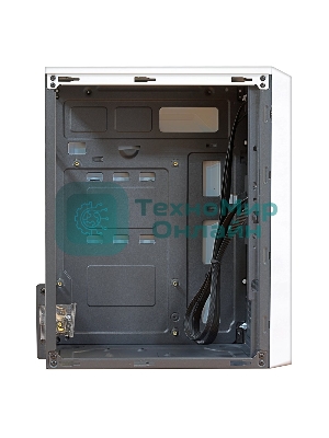Компьютерный корпус MiniTower Ginzzu B185 White mATX,2xUSB 2.0, белый,w/o PSU, w/o fan (Ginzzu B185)