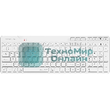 Клавиатура A4Tech Fstyler FBK27C AS белый USB беспроводная BT/Radio slim Multimedia (FBK27C AS)