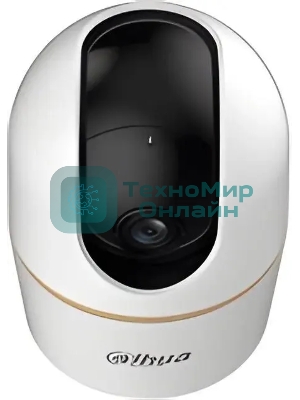 Мини-PT IP-видеокамера Dahua DH-IPC-H4AP-0360B с Wi-Fi 2.4ГГц 4Мп, 1/3” CMOS, объектив 3.6мм, видеоаналитика, ИК до 10м