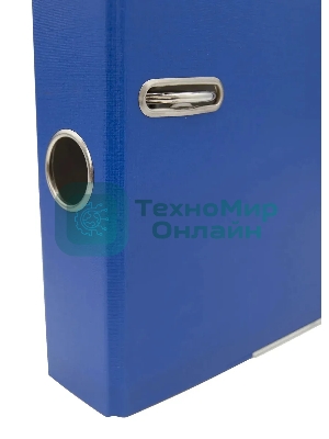 Папка-регистратор картонный с PVC покрытием Silwerhof 355020-02 50мм, без окантовки, карман на корешке, синий