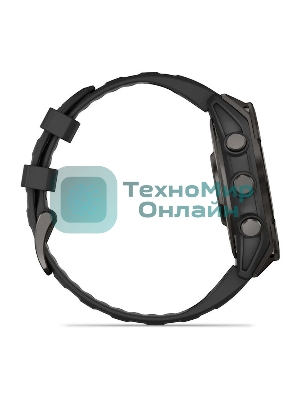 Смарт-часы Garmin Fenix 8 AMOLED Sapphire угольно-черный DLC, черный 47мм