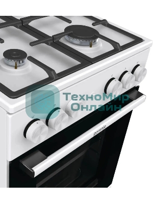 Плита газовая Gorenje GG5A11WF белый, конфорок 4 газовых, духовка 70 л, 50 см x 85 см x 59.4 см
