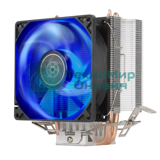 Кулер универсальный Silverstone SST-KR03 Kryton CPU Cooler, low noise, silent hydraulic bearing 92мм blue LED fan, universal Socket compatibility