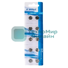 Батарейки щелочные/алкалиновые Gembird GB-LR54-10B, тип LR54(AG10), 10шт, блистер