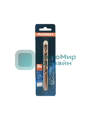 Сверло EDGE by PATRIOT по металлу 8,0 мм, 1шт в блистере