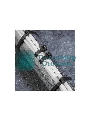 Хомут кабельный Rexant 4.8х350 нейл. черный (уп. 100 шт)