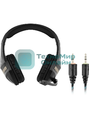 Наушники с микрофоном Oklick HS-L370G ECLIPSE черный 1.9м мониторы оголовье