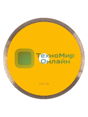 Диск алмазный сплошной Denzel супертонкий, 200 х 25,4 мм, горячее прессование, мокрое резание