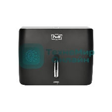 Диспенсер бумажных полотенец Puff-5145Bl черный, с замком, ABS-пластик
