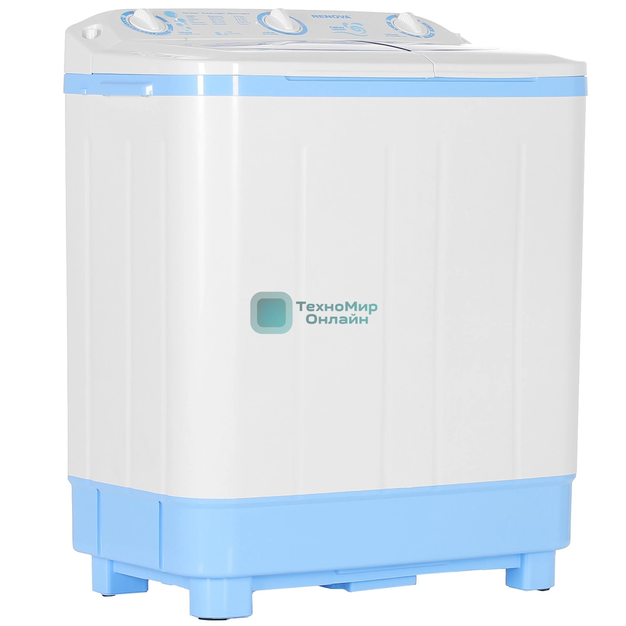 Стиральная машина Renova WS-80PET белый, загрузка вертикальная 8 кг, 1350 об/мин., класс: А+