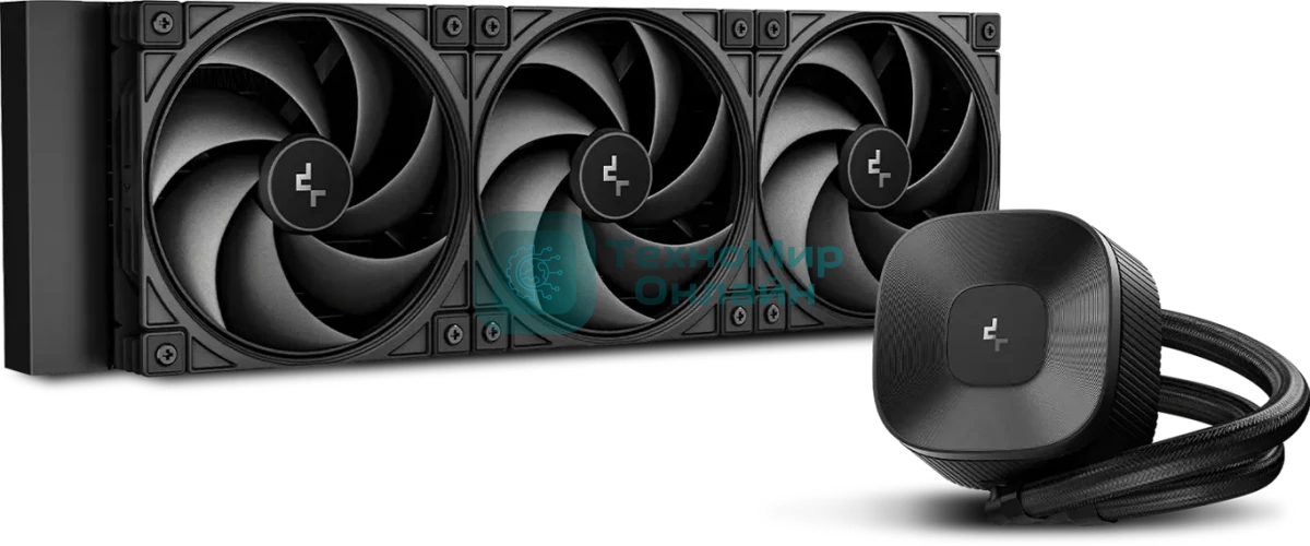 Система жидкостного охлаждения Deepcool LE360 V2 Zero Dark Soc-AM5/AM4/1200/1700/1851 черный 4-pin 19-31.6dB Al 250W 1632gr Ret (R-LE360ZERO-BKLNMD-G-1)