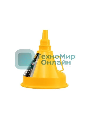 Воронка пластиковая Denzel 135 мм с металлическим ситом, гибким наконечником и непроливайкой