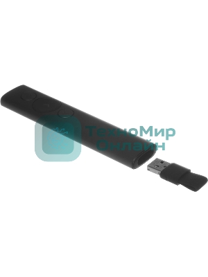 Презентер Logitech Spotlight Slate (серый, Bluetooth/2.4 GHz, перезаряжаемая литий-полимерная батарея 85мА·ч, 3D-акселерометр, гироскоп, кабель для зарядки, чехол) (арт. 910-004867, M/N: R-R0011/C-U0016)