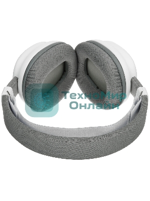 Гарнитура AULA G7 белый, беспроводная + проводная, до 65 ч, съёмный микрофон, подсветка