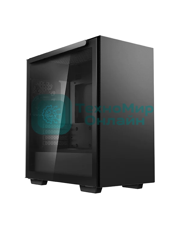 Компьютерный корпус Deepcool MACUBE 110 BK без БП, боковое окно (закаленное стекло), черный, mATX