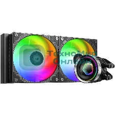 Система жидкостного охлаждения ID-Cooling FX240 INFINITY ARGb черный 120мм алюминий+медь 2000rpm 27.2db 4-pin 300W