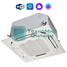 Внутренний блок сплит-системы кассетного типа Ballu Machine BLC_C/in-18HN1_21Y (compact) 18000 BTU, 55 м², 46 дБ, охлаждение, обогрев, осушение, белый