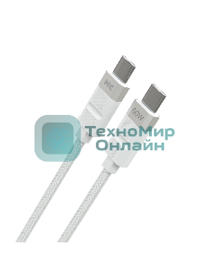 Дата-кабель MORE CHOICE (4620202555007) K87aa 2м USB 3.0A PD60W для Type-C Type-C- 2м, белый