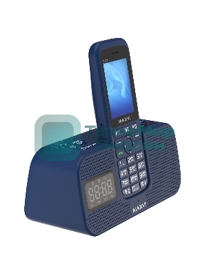 Мобильный телефон Maxvi RT-03 + док-станция, синий