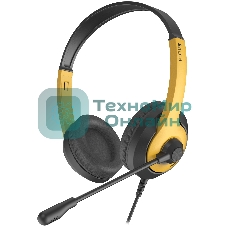 Гарнитура A4Tech Fstyler FH100U желтый/черный, проводная
