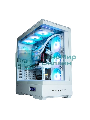 Компьютерный корпус ZALMAN P50 DS, ATX, WHITE, WINDOW, 2x3.5