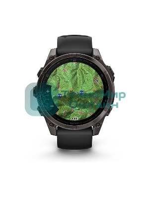 Смарт-часы Garmin Fenix 8 AMOLED Sapphire угольно-черный DLC, черный 47мм