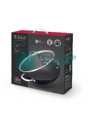 Сковорода Вок чугунная с крышкой TalleR TR-44915 28 см