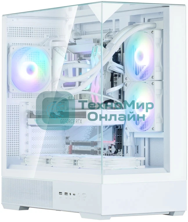 Компьютерный корпус ZALMAN P40 Prism, ATX, белый, WINDOW, 2x3.5