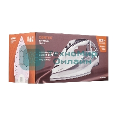 Утюг Centek CT-2334 белый/хром, 3200 Вт, 50 г/мин, 195 г/мин, 300 мл