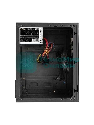 Компьютерный корпус Minitower ExeGate BAA-308MU2-UNS400 (mATX, БП UNS400 с вент. 12см, 1хUSB+2хUSB 3.0, HD Audio, черный)