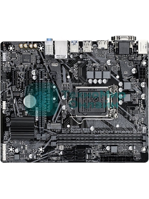 Материнская плата Gigabyte H410M S2H V2 2.1, LGA 1200, Intel Q470, 2xDDR4, 4xSATA, 1xM.2, 1xPCIe 3.0 x16, 2xPCIe x1, 1xHDMI, 1xDVI-D, 1xVGA, 1x 1Gb LAN, 2xUSB-A 3.2 Gen 1, 4xUSB-A 2.0, 3x3.5 мм, 7.1, mATX
