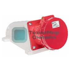 Розетка стационарная наружная EKF 134 ps-134-63-380 63А 380 В 3P+РЕ IP67