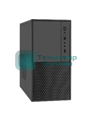 Компьютерный корпус Minitower ExeGate BAA-308M-UNS500 (mATX, БП UNS500 с вент. 12см, 2*USB, HD Audio, черный)