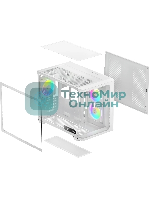 Компьютерный корпус Ocypus Iota C50 WH Curve ARGB Digital (Iota-C50-WHD300CD-GL)
