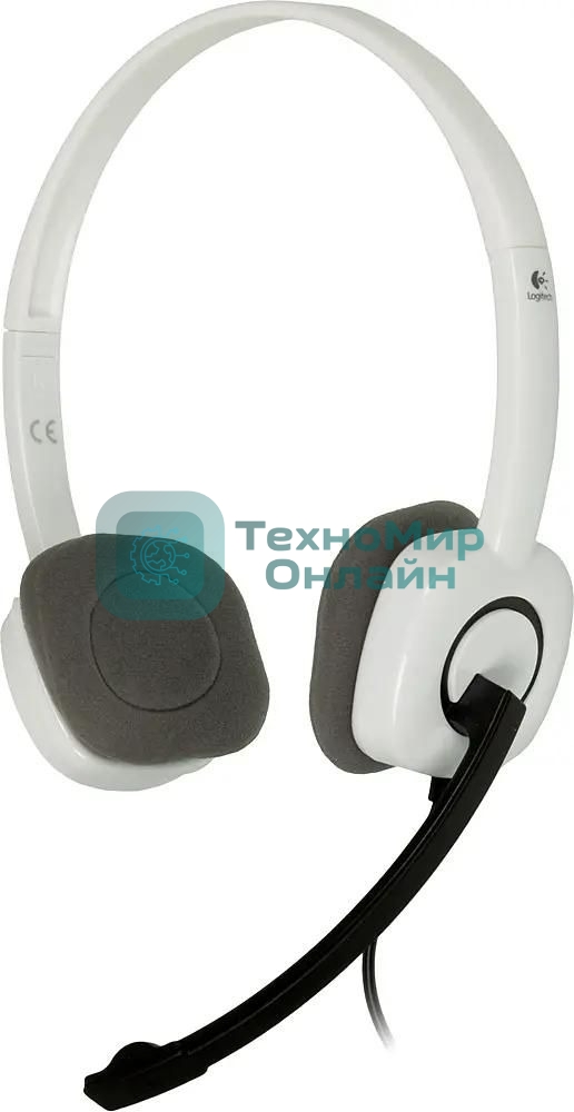 Гарнитура проводная с микрофоном Logitech H150 белый накладные оголовье (981-000350)
