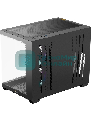 Корпус Ocypus Gamma C54 BK ARGB, Mini-Tower, чёрный, 3 x 120 мм