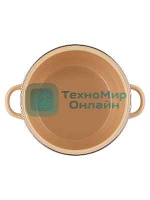 Кастрюля Appetite 1MC161P Avocado с крышкой, сферическая эмалированная 2 л