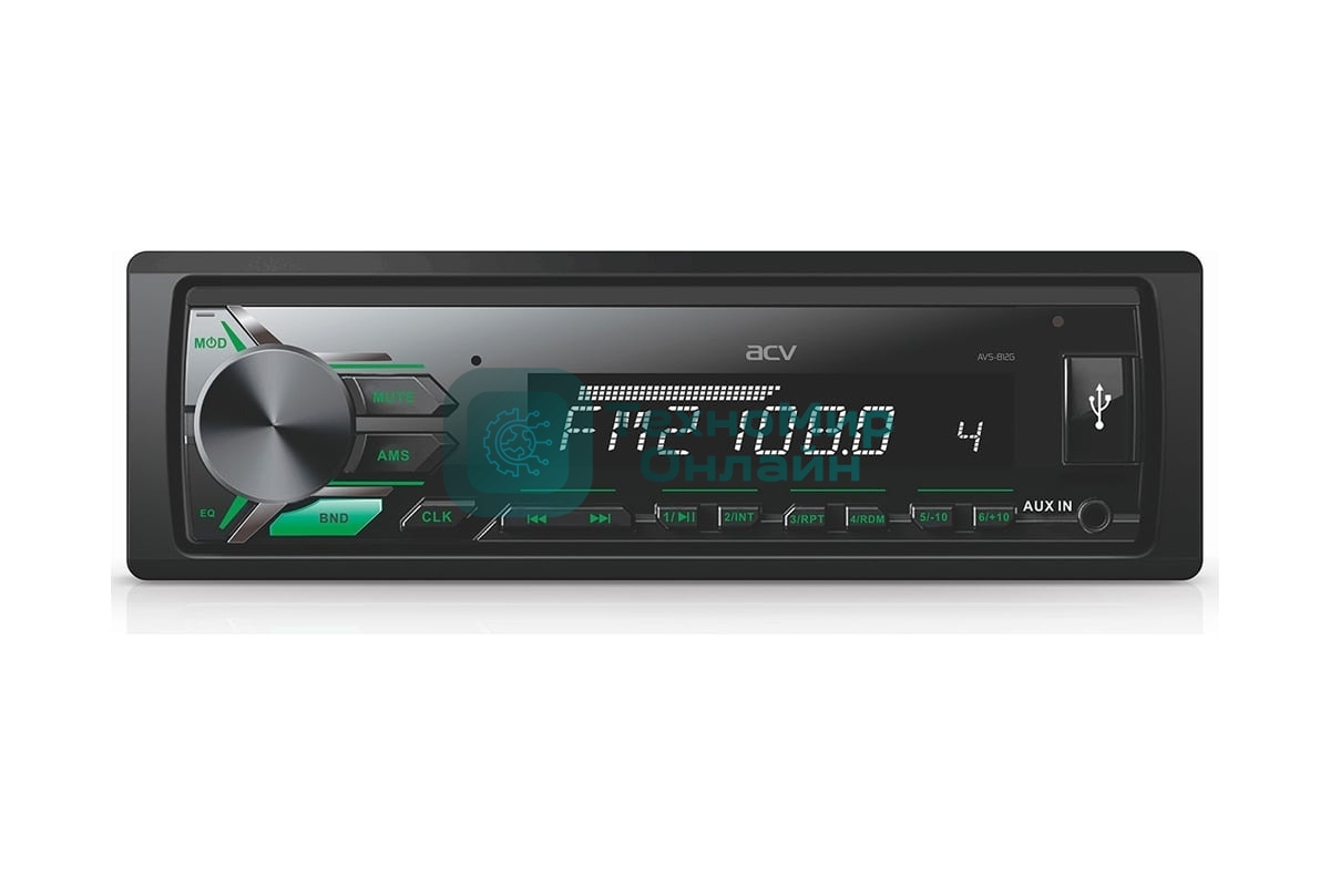 Автомагнитола ACV AVS-812G, 1 DIN, USB Type-A, AUX