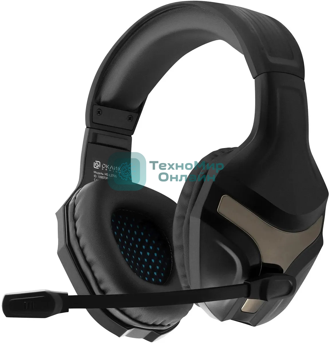 Наушники с микрофоном Oklick HS-L370G ECLIPSE черный 1.9м мониторы оголовье