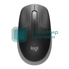 Мышь беспроводная Logitech M190 черный/серый, 1000 dpi, радиоканал, USB, кнопки - 3