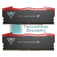 Оперативная память Patriot Viper Xtreme 5, DDR5, 32GB (2x16GB), 7600MHz, CL36, DIMM, с радиаторами, черный
