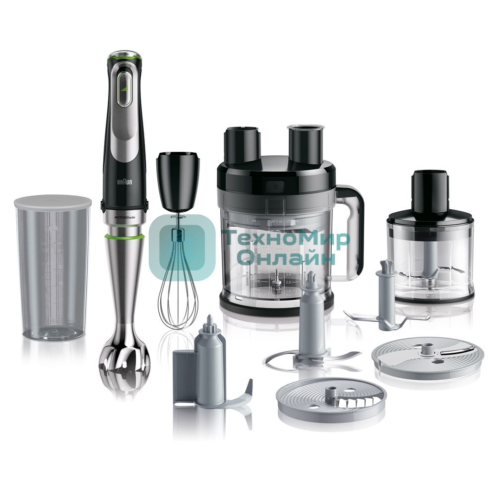 Блендер погружной Braun MQ9195XLI 1200 Вт, черный