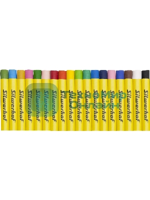 Масляная пастель Silwerhof Create 18 цветов, длина 70мм, диаметр 10мм