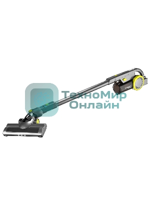 Пылесос вертикальный BRAYER BR4262 черный/желтый, питание от аккумулятора, 180 Вт, уборка сухая, пылесборник 1 л