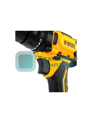 Дрель-шуруповерт аккумуляторная Denzel CDL-12-02BM, 12В, 2 АКБ