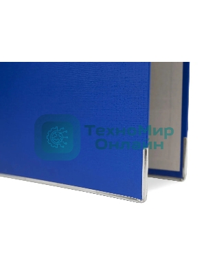 Папка-регистратор картонный с PVC покрытием Silwerhof 355020-02 50мм, без окантовки, карман на корешке, синий