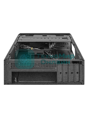 Компьютерный корпус Desktop ExeGate MI-208U2 (mini-ITX/mATX, без БП, 1хUSB+2хUSB 3.0, аудио, черный)