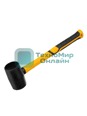 Киянка резиновая Denzel 225 г, черная, фибергласовая рукоятка c TPR покрытием