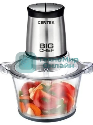 Измельчитель Centek CT-1394, стационарный, серебристый